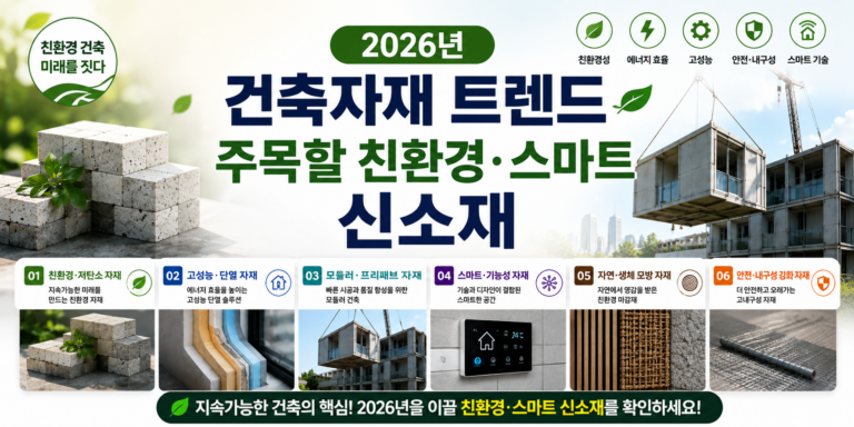 2026 건축자재 트렌드
