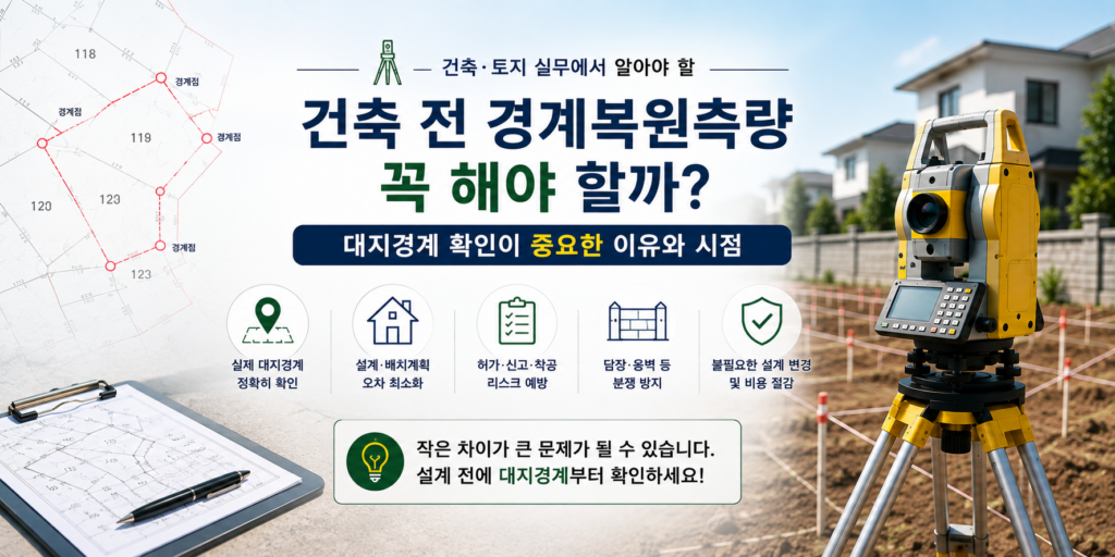 건축 전 경계복원측량