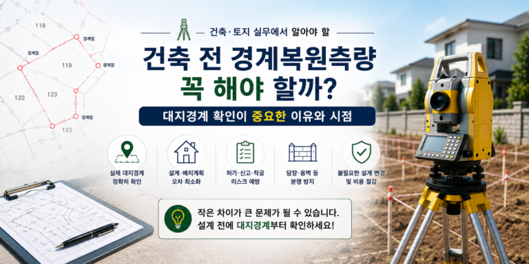 건축 전 경계복원측량