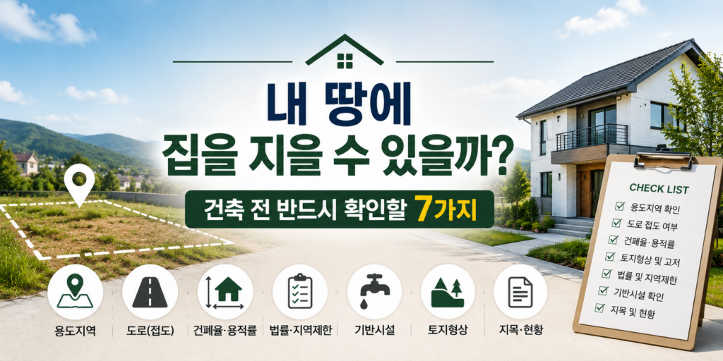 내 땅에 집을 지을 수 있을까