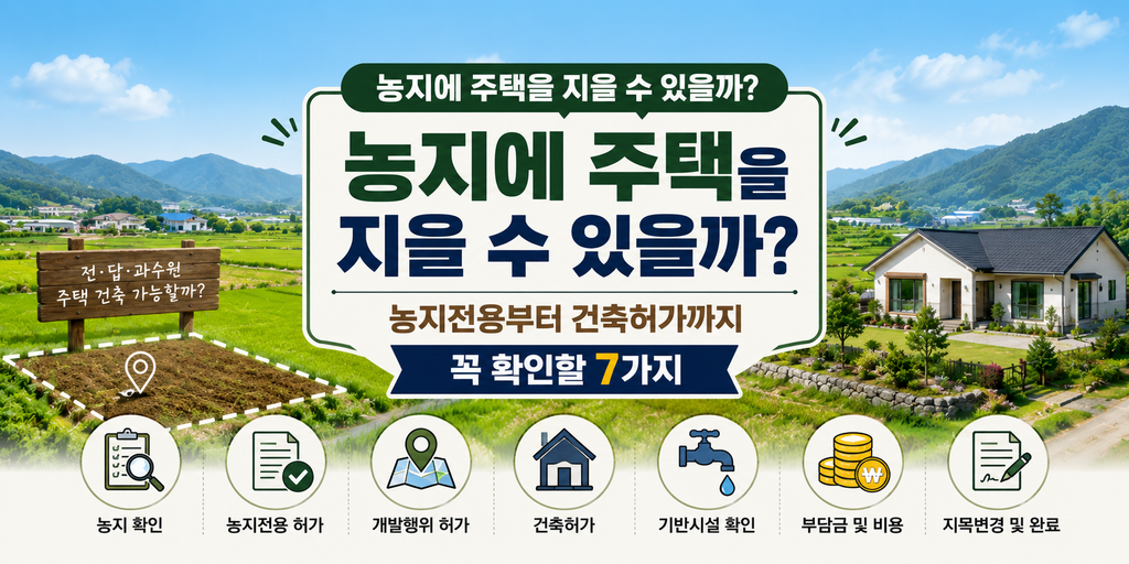 농지에 주택을 지을 수 있을까