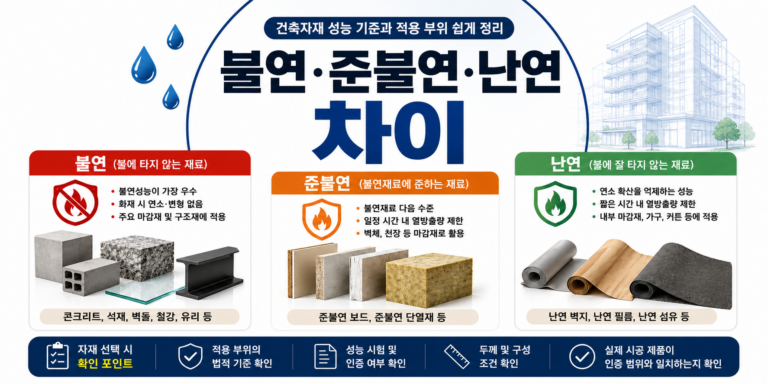 불연 준불연 난연 차이