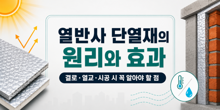 열반사 단열재의 원리와 효과