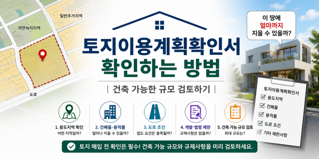 토지이용계획확인서 확인하는 방법