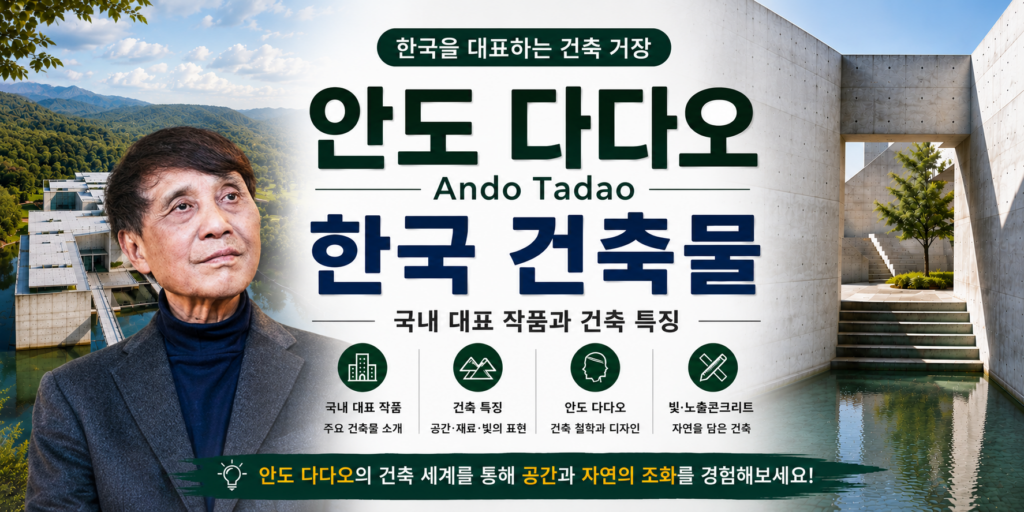한국 안도 다다오 건축물 뮤지엄산 본태박물관 LG아트센터