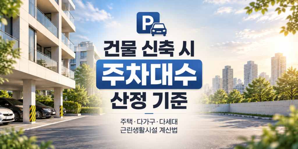 건물 신축 시 주차대수 산정 기준
