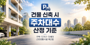 건물 신축 시 주차대수 산정 기준