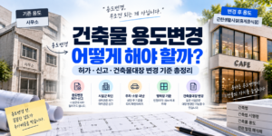 건축물 용도변경 어떻게 해야 할까