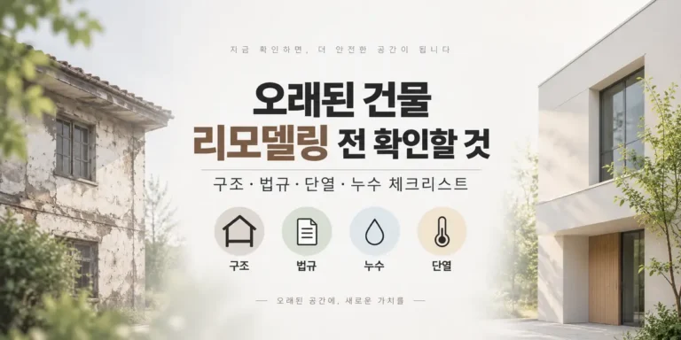 오래된-건물-리모델링-체크리스트 썸네일